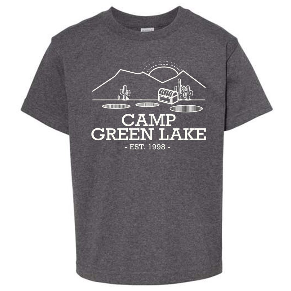 NWT Youth "Camp Green Lake" Crew Neck T-shirt - Charcoal